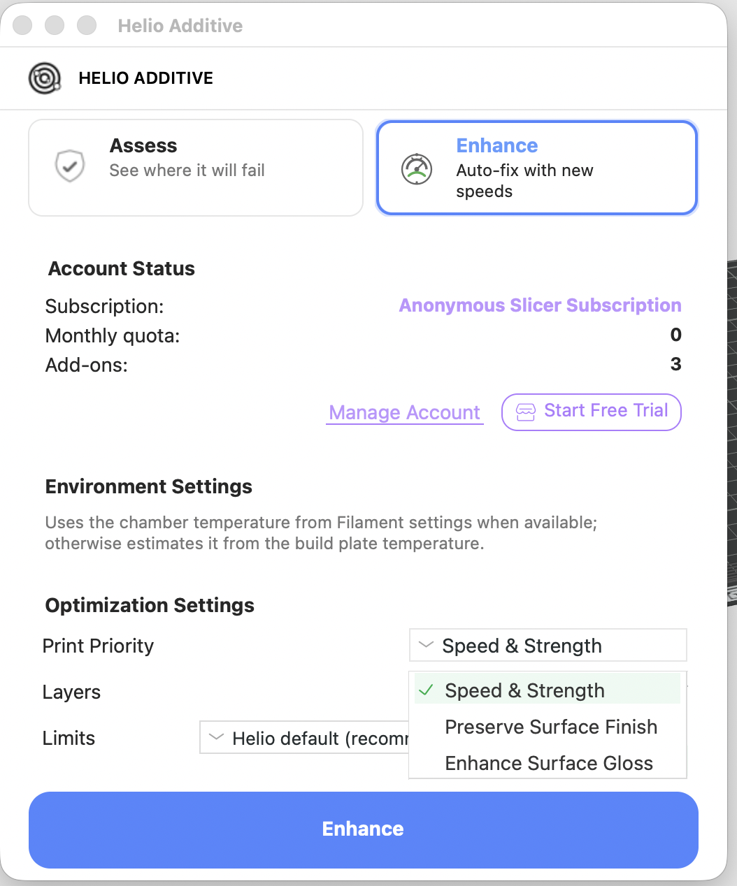 Optimise outer walls?