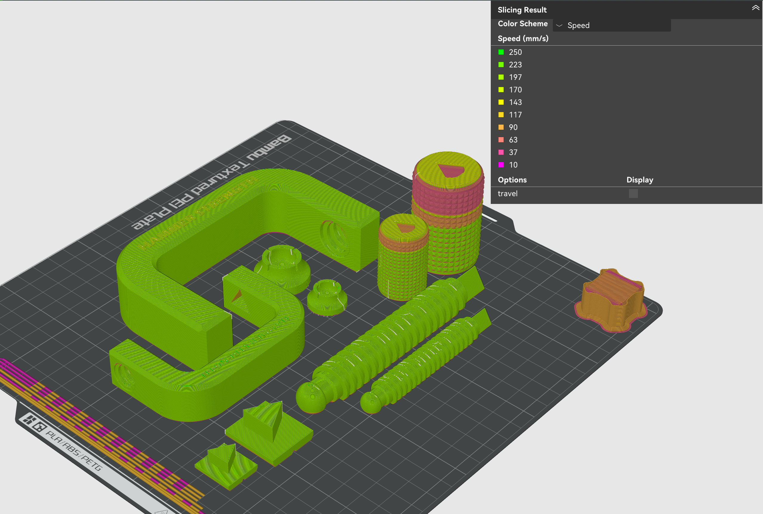 Original print speeds